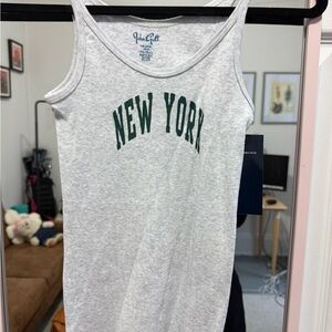 Brandy Melville Gray Ribbed Tank